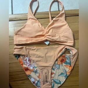 Cupshe bikini with reversible bottoms